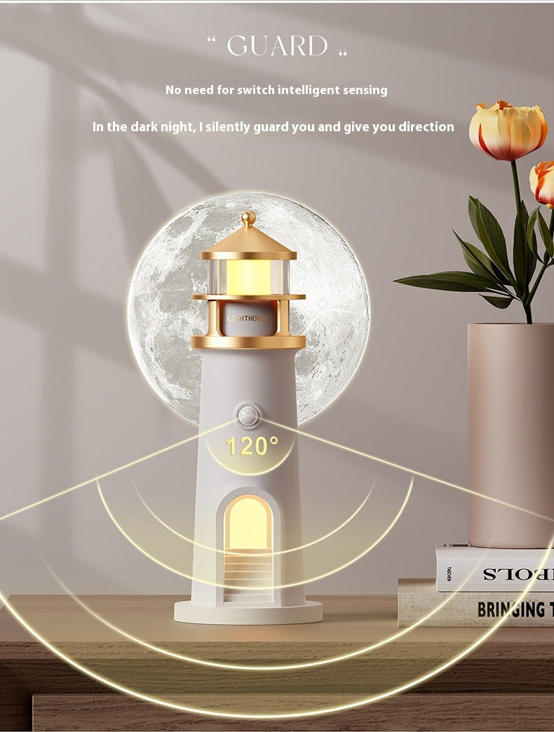 Moonlight Induction Lighthouse Lamp