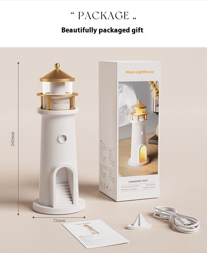 Moonlight Induction Lighthouse Lamp